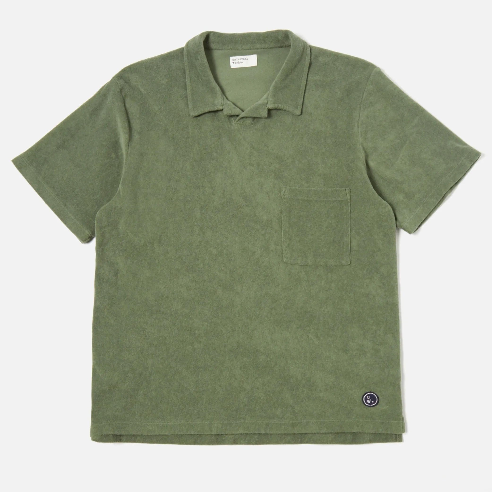 Universal Works Light Weight Terry Vacation Polo Birch