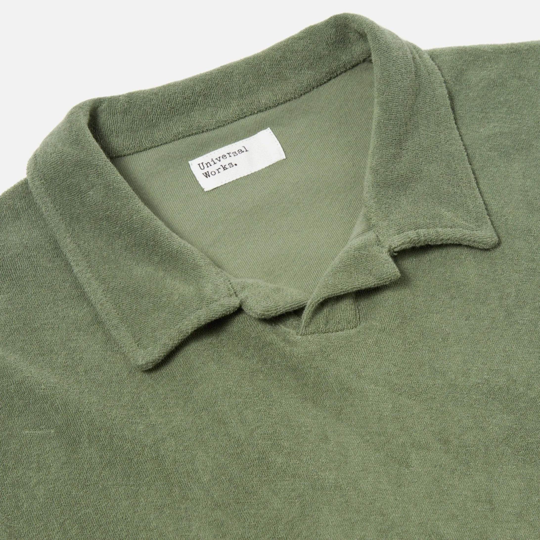 Universal Works Light Weight Terry Vacation Polo Birch