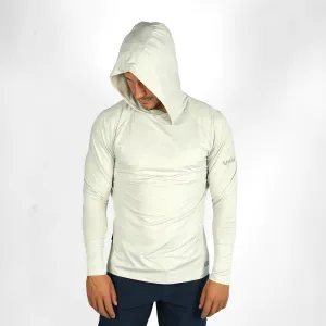 VAIKOBI UV PERFORMANCE HOODED TECH TOP - SILVER