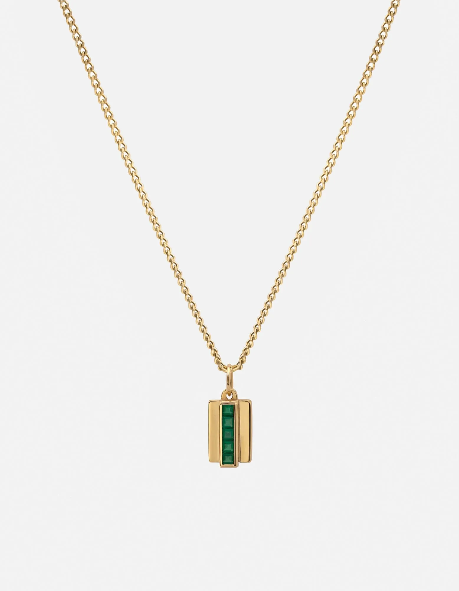 Vertigo Agate Necklace, Gold Vermeil