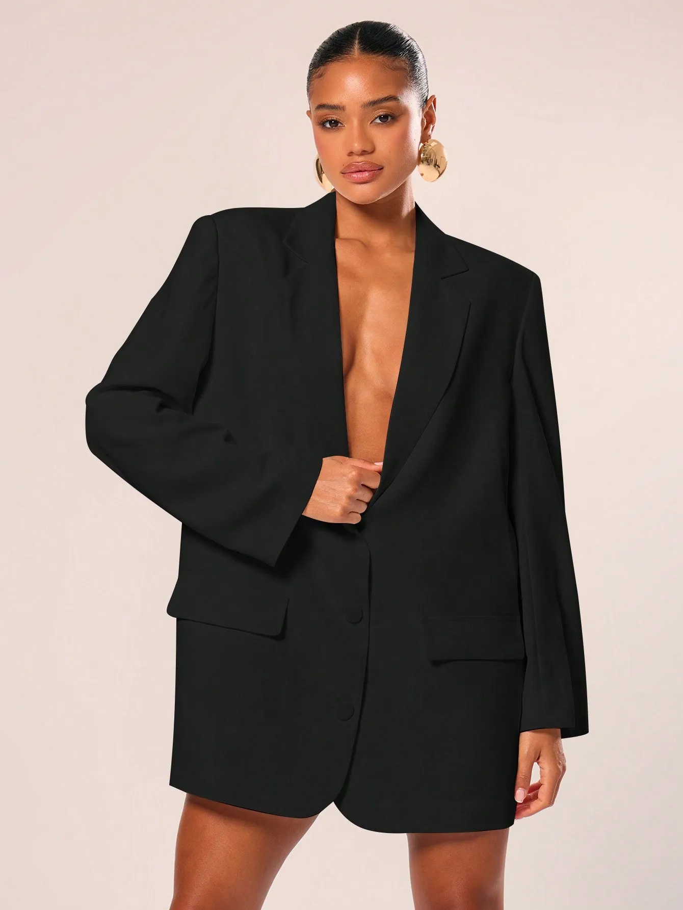 Vestido Blazer Oversize de Dinero Antiguo