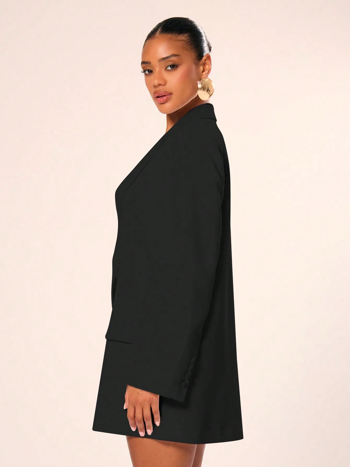 Vestido Blazer Oversize de Dinero Antiguo
