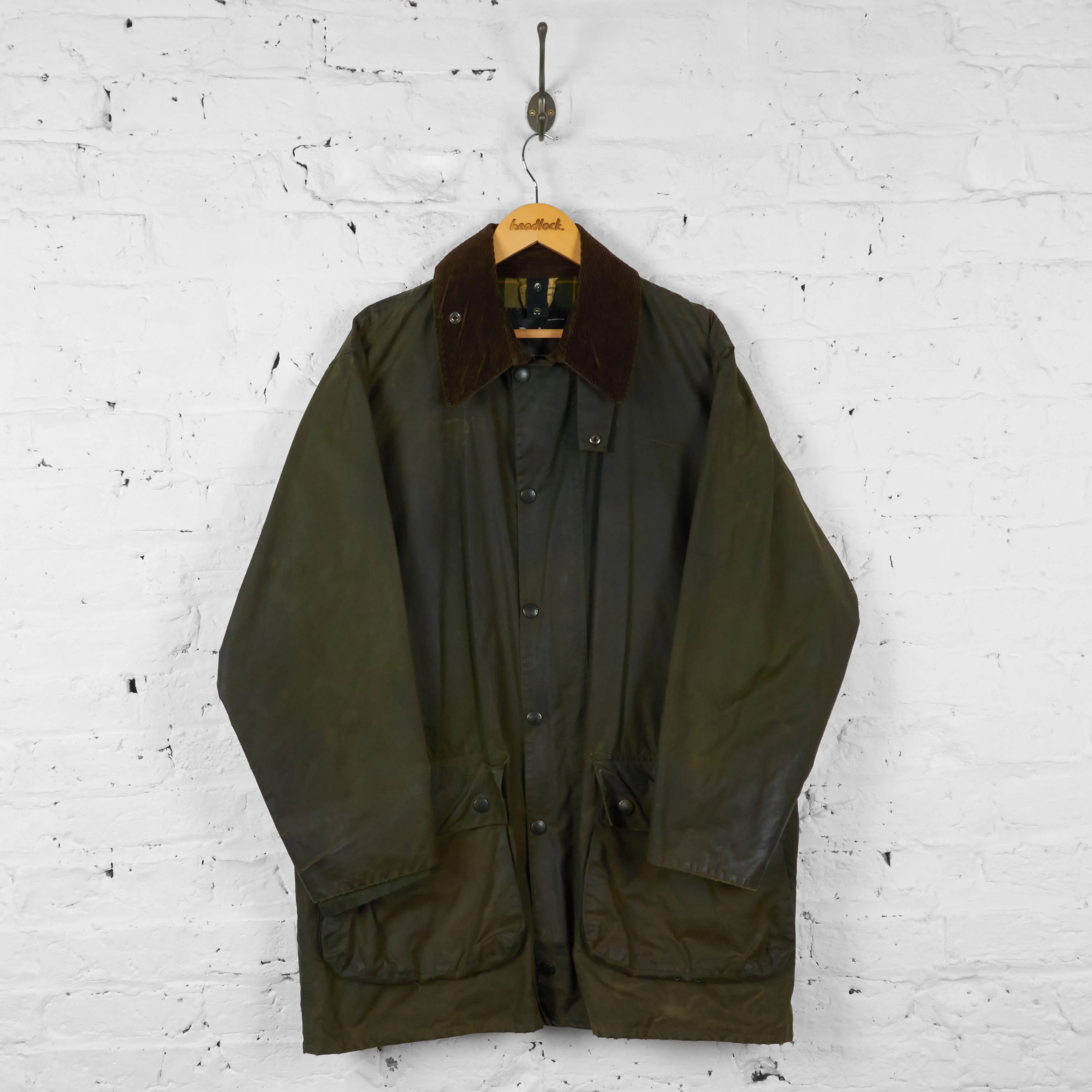 Vintage Barbour Wax Jacket - Green - XL