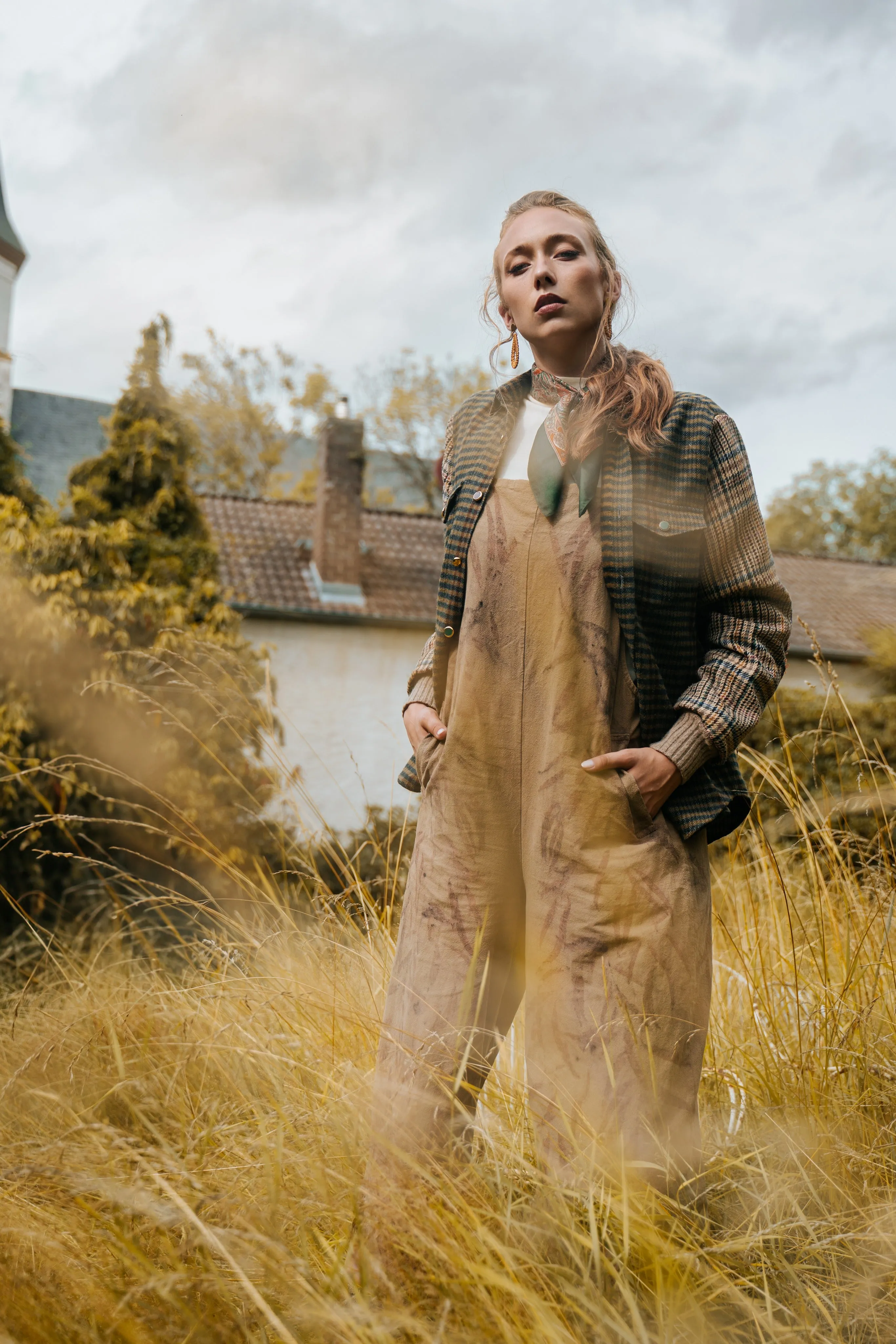 Vintage Flannel, Tweed & Denim Shirt Jacket - Solstice Slumber