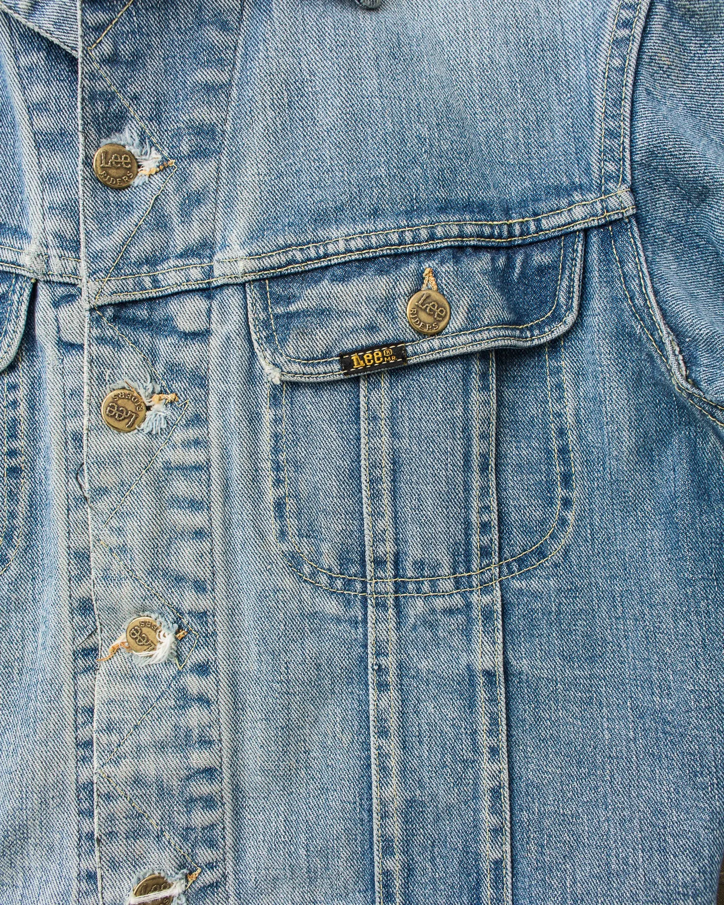 Vintage Lee Riders Made in USA "Black Sabbath" Denim Jacket