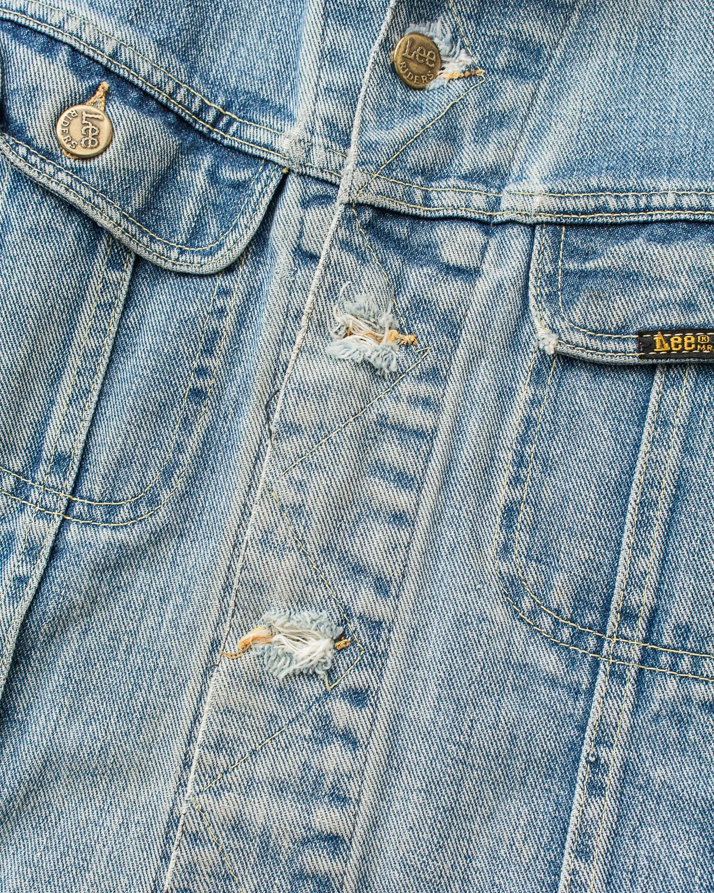 Vintage Lee Riders Made in USA "Black Sabbath" Denim Jacket