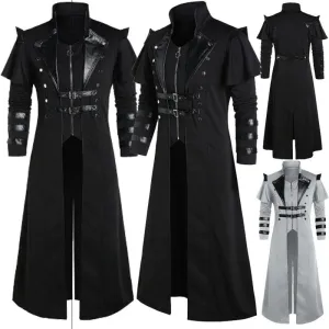 Vintage  Medieval Steampunk Assassin Elves Long Split