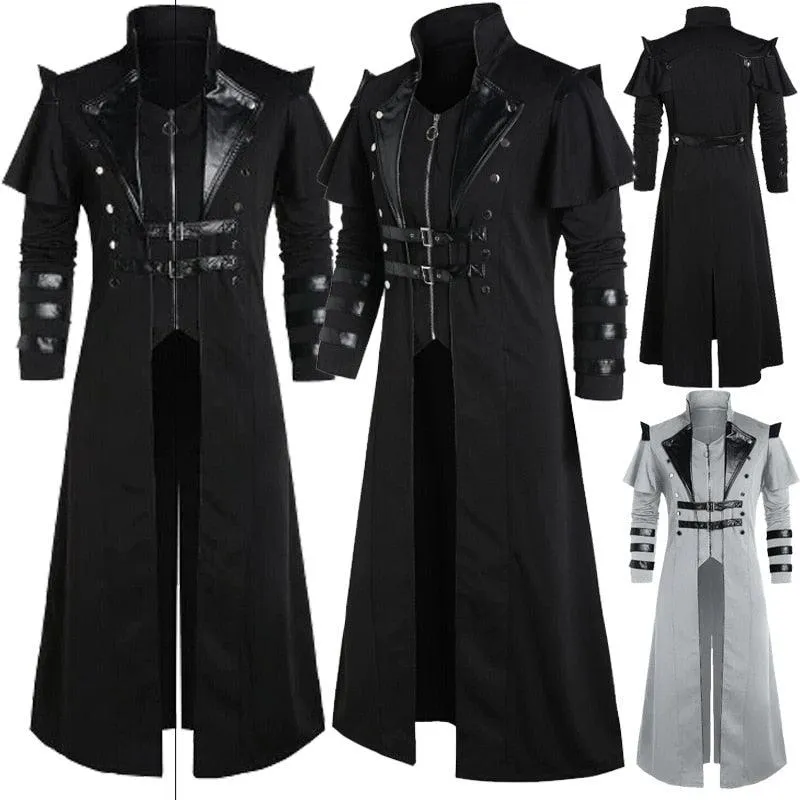 Vintage  Medieval Steampunk Assassin Elves Long Split