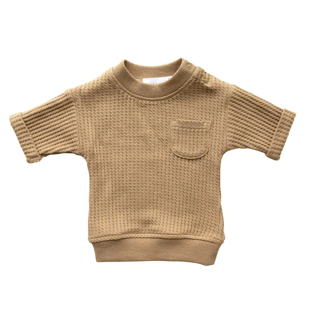 Waffle Easton Top aus 100% Bio-Baumwolle - Goldie Kollektion