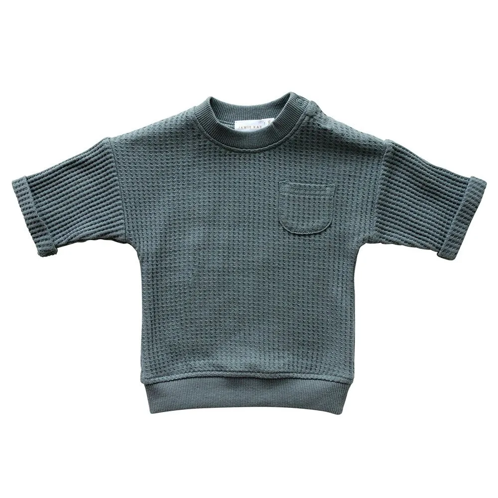 Waffle Easton Top aus 100% Bio-Baumwolle - Goldie Kollektion