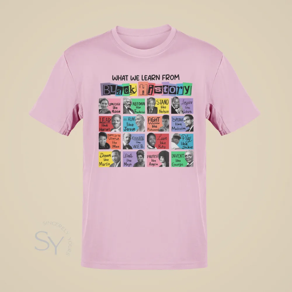 What We Learn From Black History Shirts