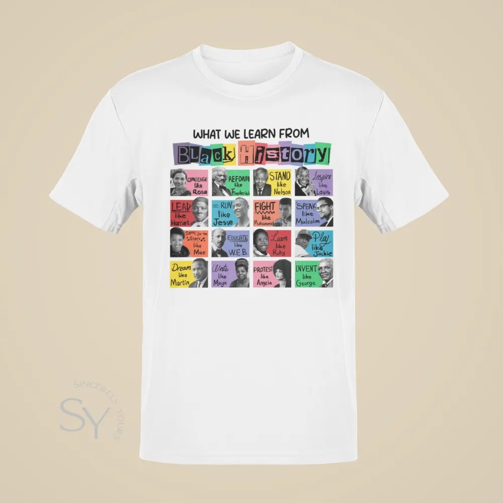 What We Learn From Black History Shirts