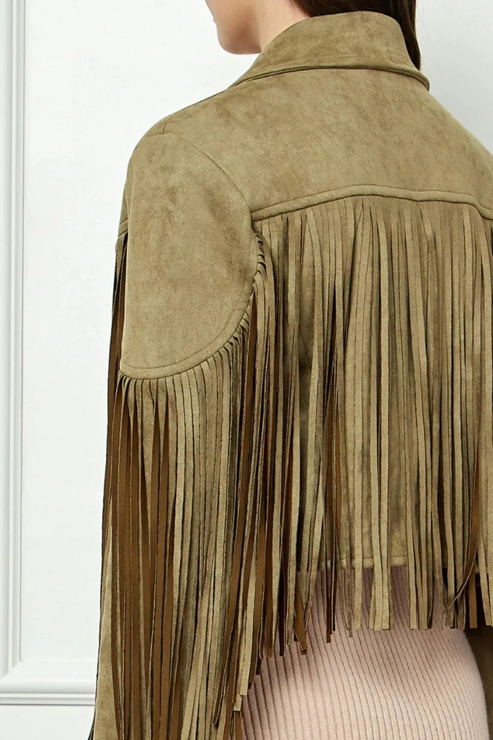 Wild Heart Suede Fringe Moto Jacket