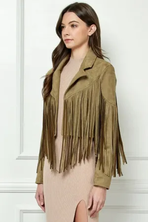 Wild Heart Suede Fringe Moto Jacket