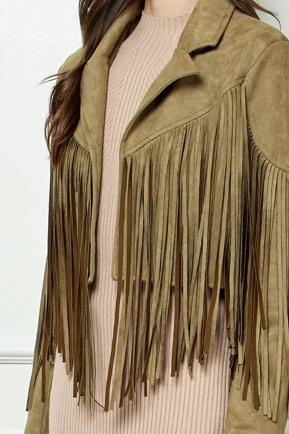 Wild Heart Suede Fringe Moto Jacket