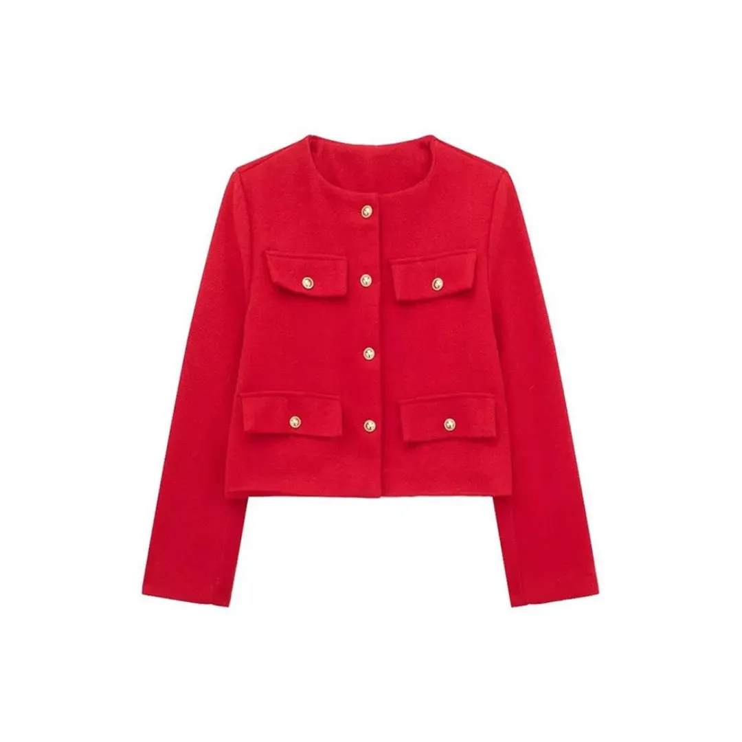 Women's Elegant Vintage Cropped Jacket | Spring