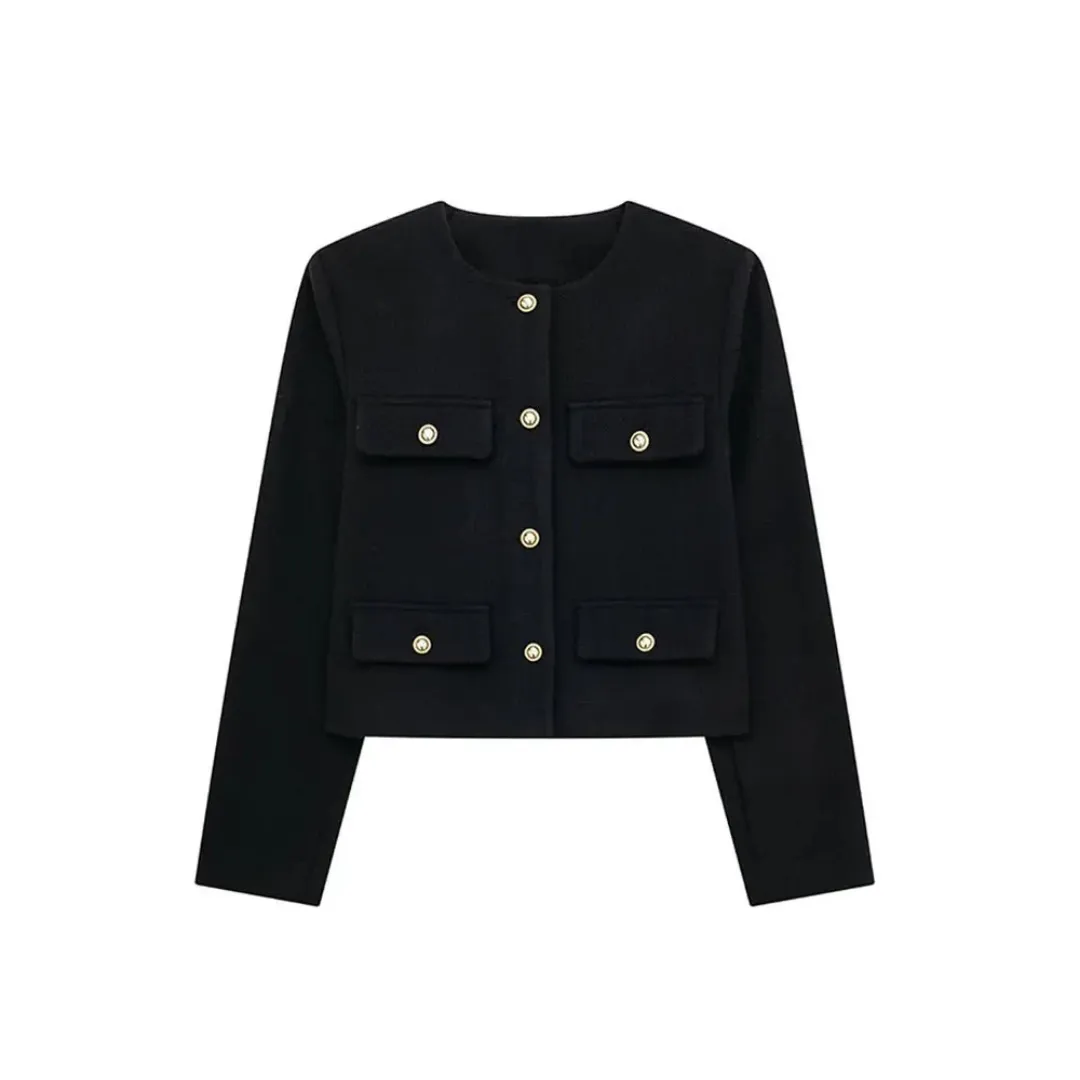 Women's Elegant Vintage Cropped Jacket | Spring