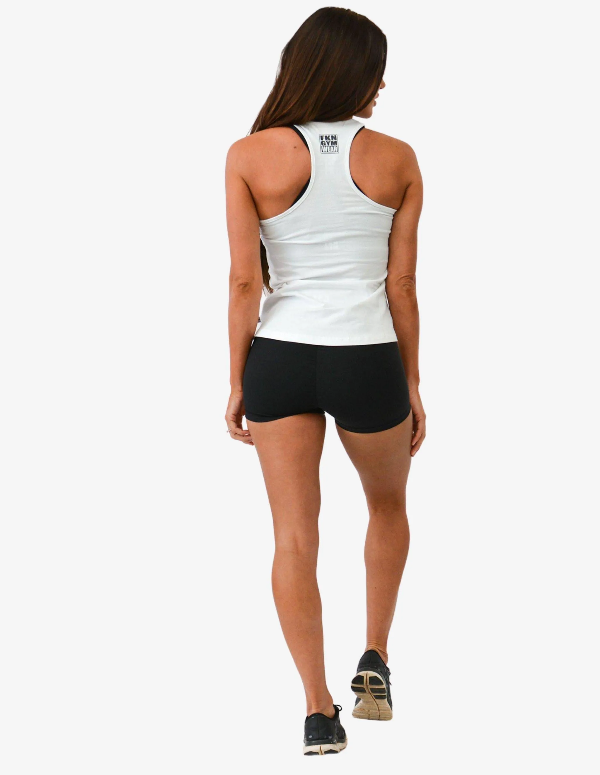 WOMEN'S GYM SINGLET | CLASSIC | WHITE