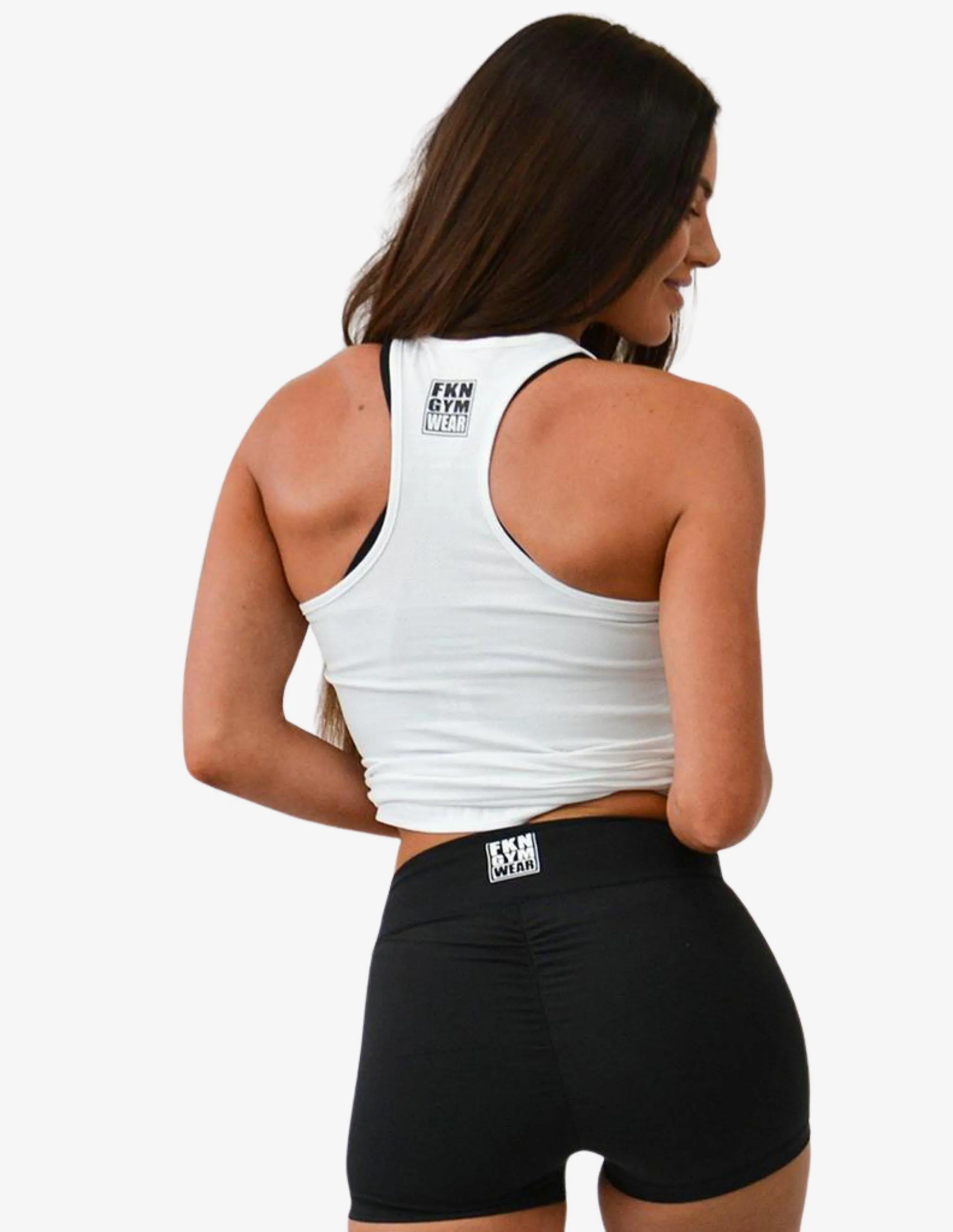 WOMEN'S GYM SINGLET | CLASSIC | WHITE