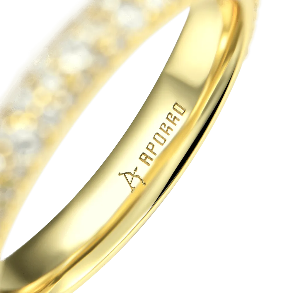 Women's Round Pave Band Ring