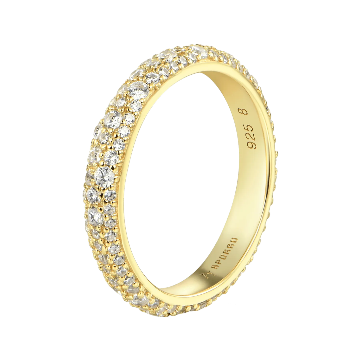 Women's Round Pave Band Ring