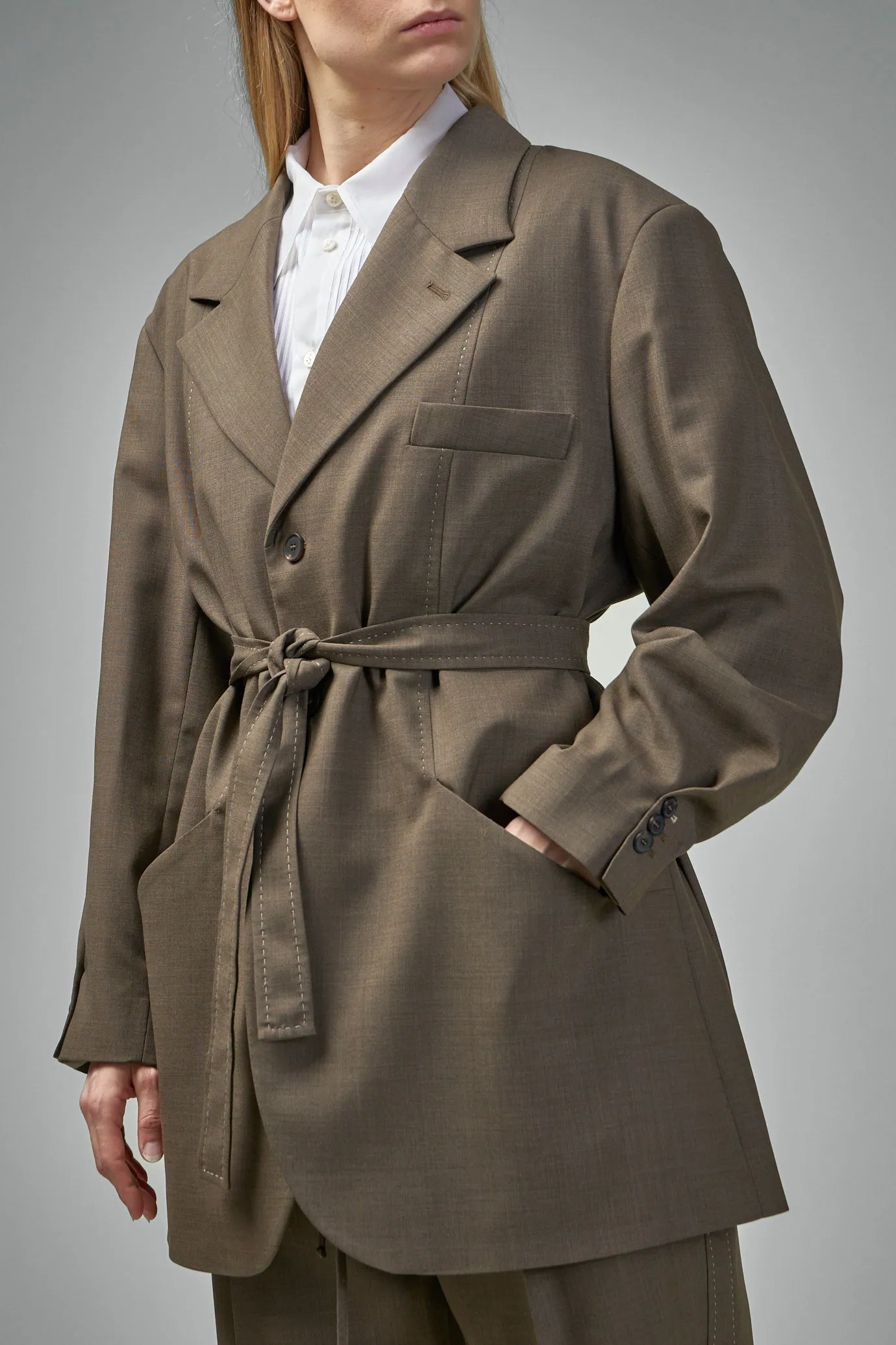 Wrap Summer Wool Blazer