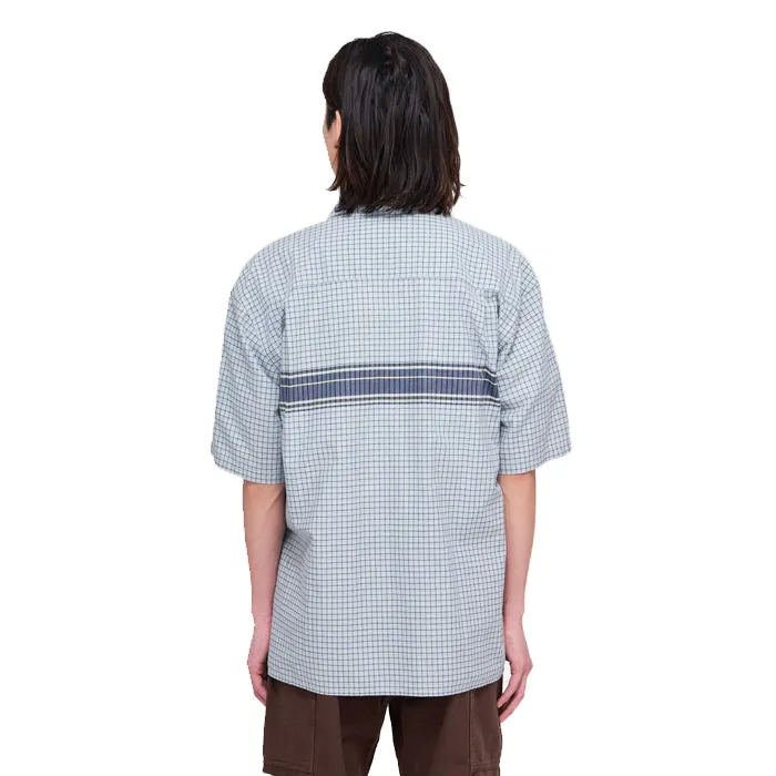 ZIP UP WAVE SHIRT BLUE
