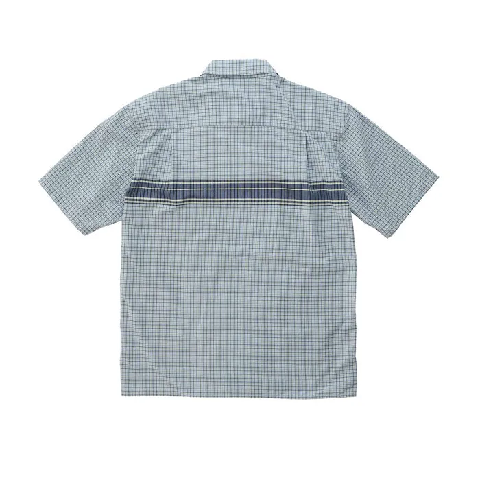 ZIP UP WAVE SHIRT BLUE